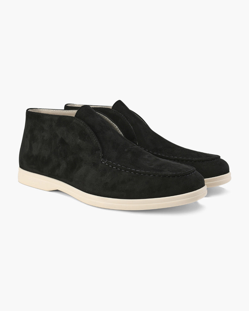 Loafer Calf Suede Slip On Stitched Upper