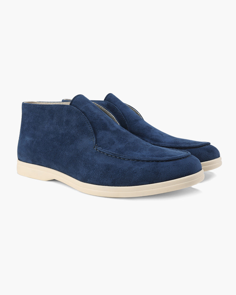 Loafer Calf Suede Slip On Stitched Upper