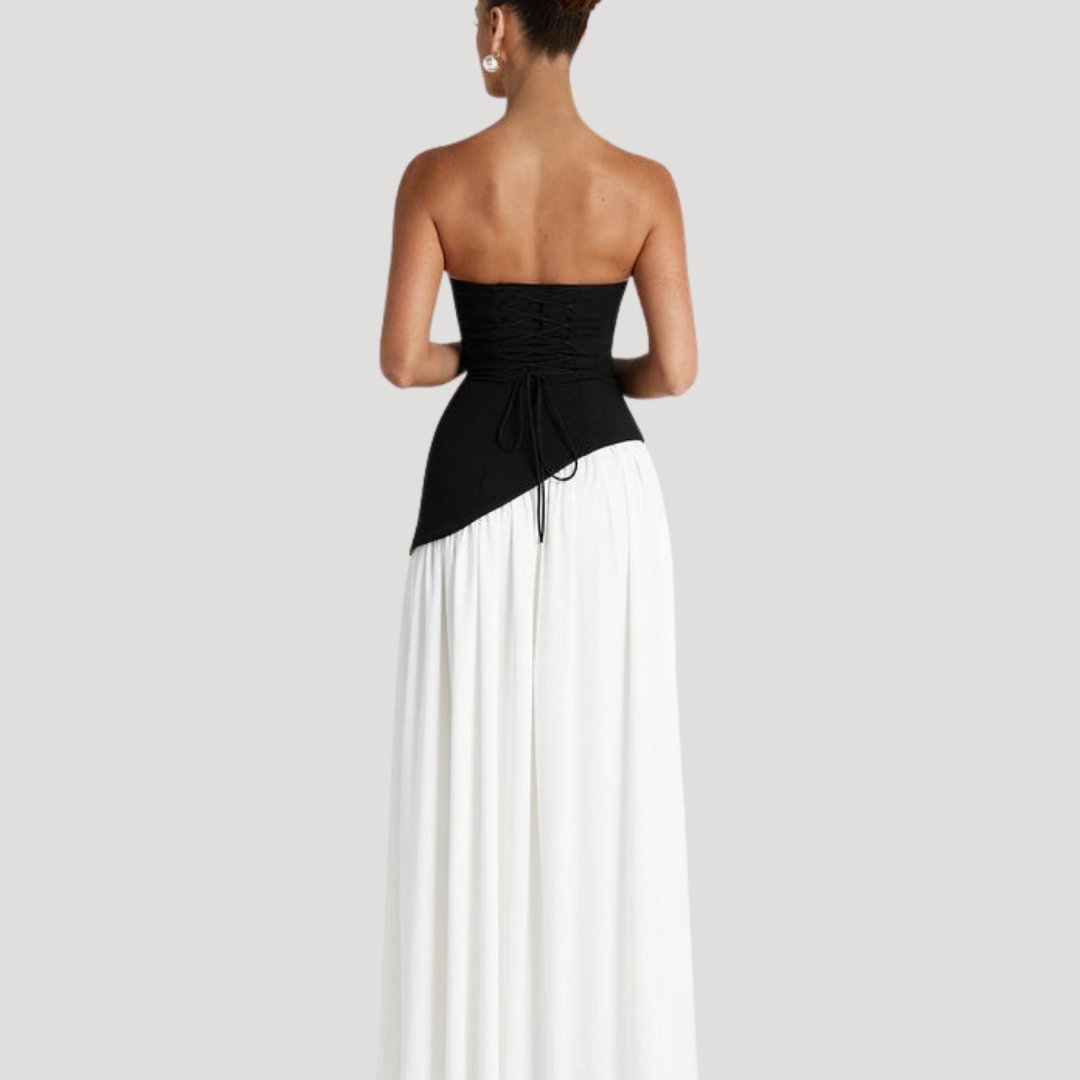 Halter Neck Maxi Dress Women Elegant Slit Formal Evening Dress