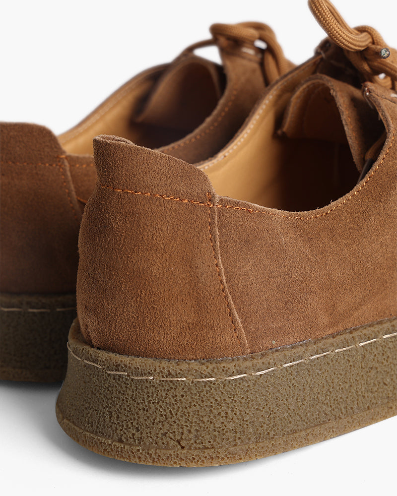 Shoe Suede Lace Up Rubber Sole