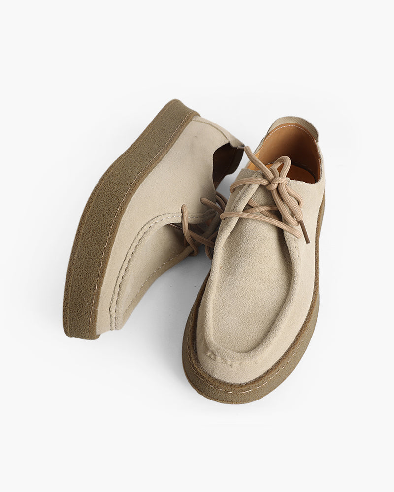 Shoe Suede Lace Up Rubber Sole