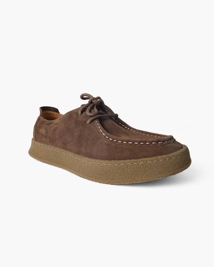 Shoe Suede Lace Up Rubber Sole