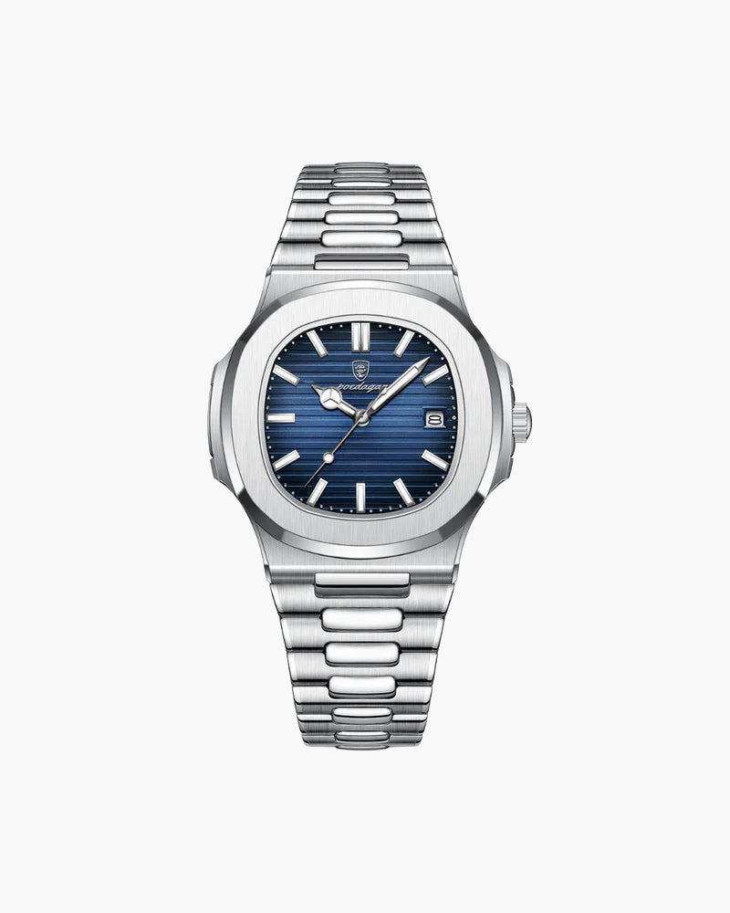Watch Stainless Steel Quartz Waterproof Date Display