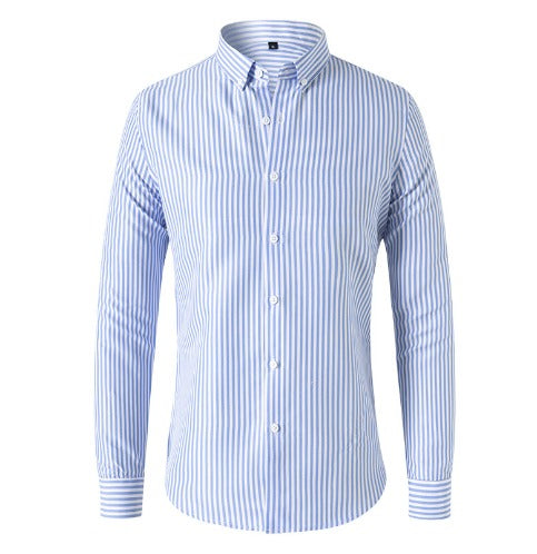 Shirt Striped Slim Fit Button Down Tab Collar