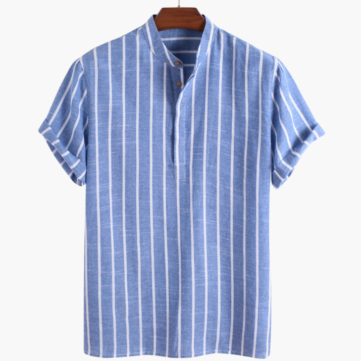 Old Money Men’s Striped Sailor Polo Shirt