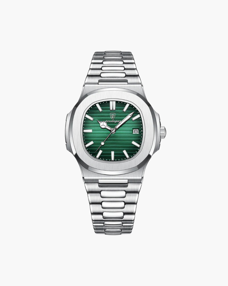 Watch Stainless Steel Quartz Waterproof Date Display