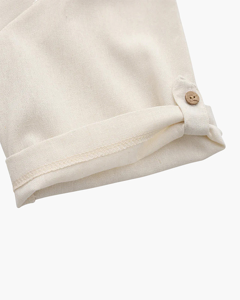 Polo Shirt Linen Short Sleeve Relaxed Fit