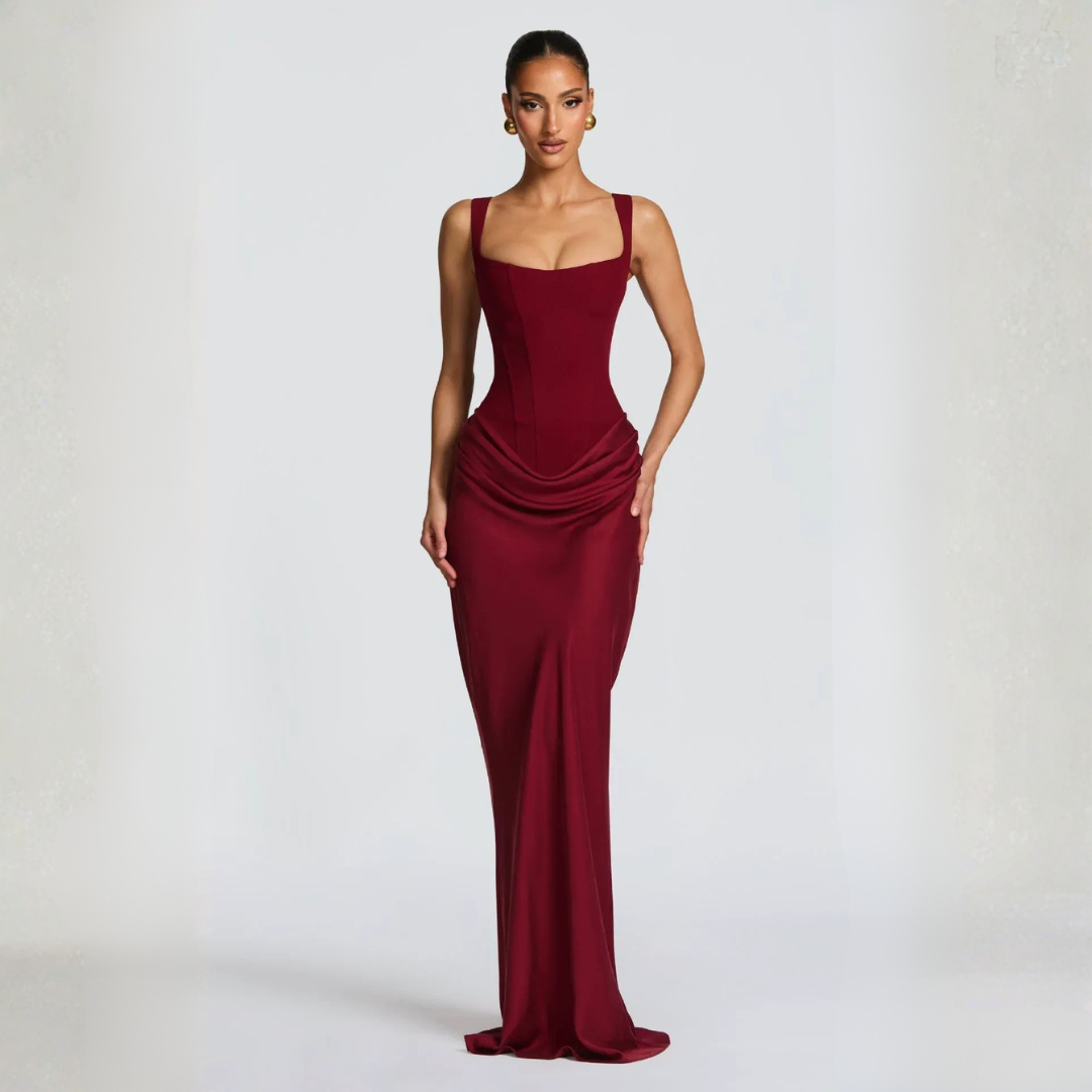 Maxi Slip Dress Women Sleeveless Bodycon Formal Evening Dress