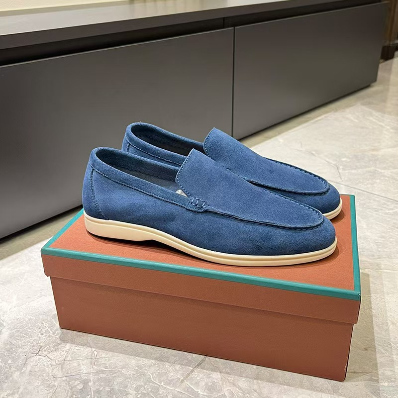Men's Loafer Suede Slip On Cushioned Insole
