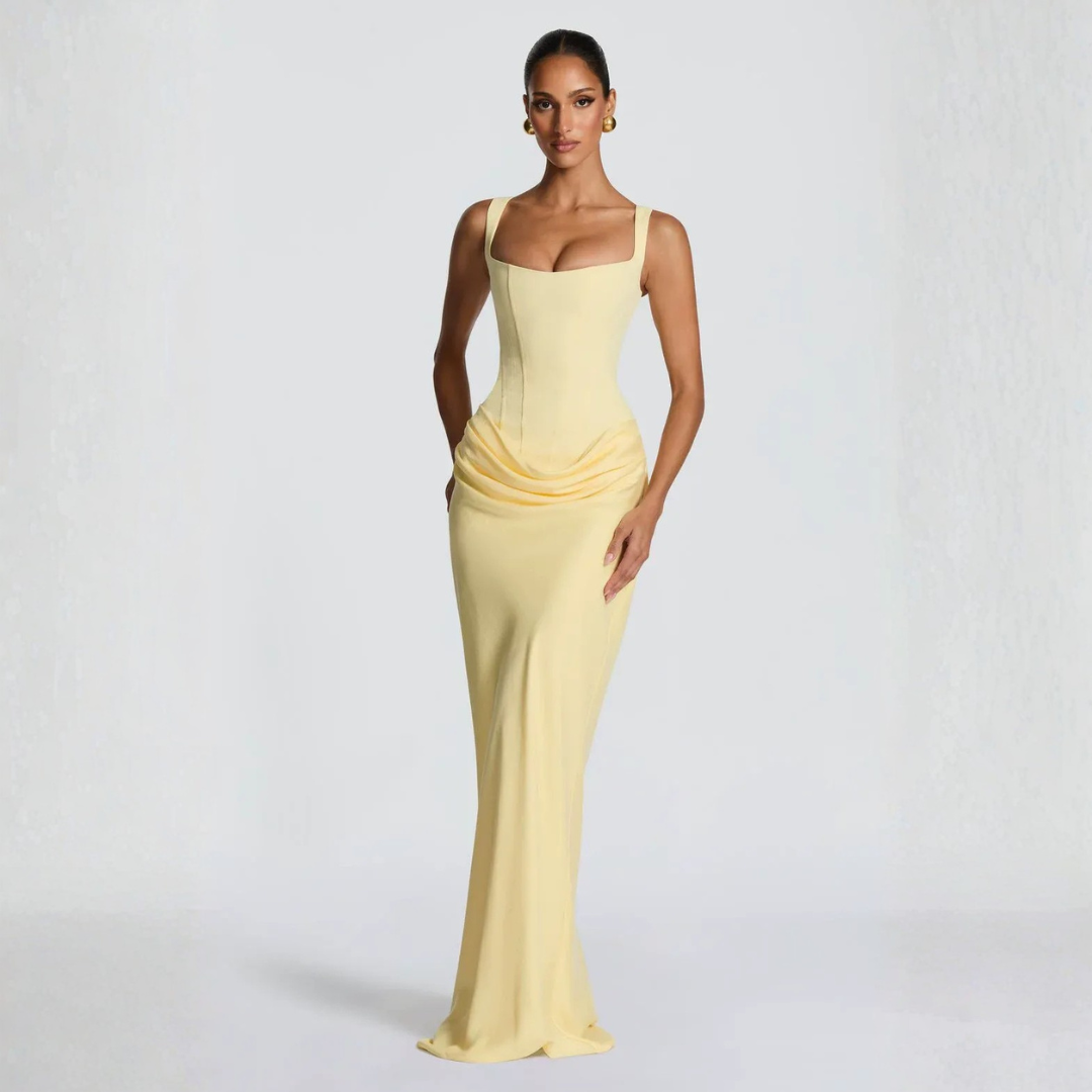 Maxi Slip Dress Women Sleeveless Bodycon Formal Evening Dress