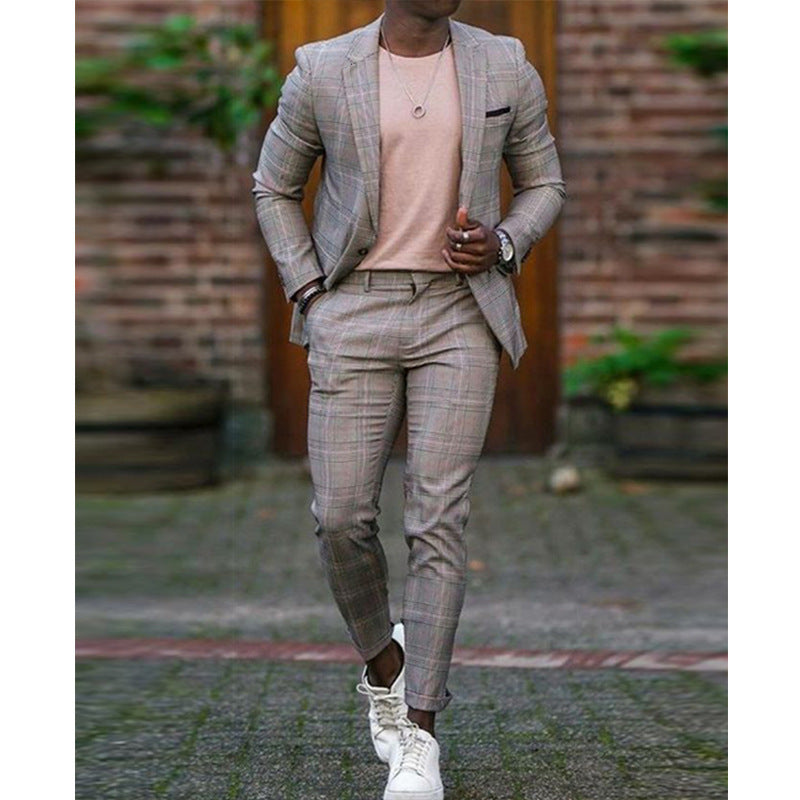 Men's Suit Linen Slim Fit Casual Lightweight