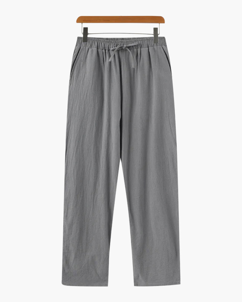 Trousers Linen Relaxed Fit Elasticated Waist