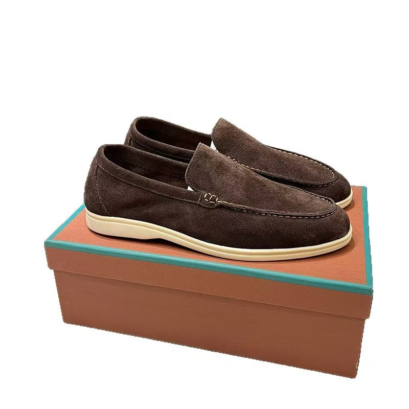 Men's Loafer Suede Slip On Cushioned Insole