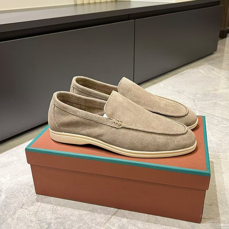 Men's Loafer Suede Slip On Cushioned Insole