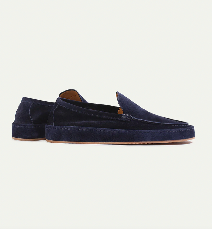 Men's Loafer Suede Slip On Cushioned Insole