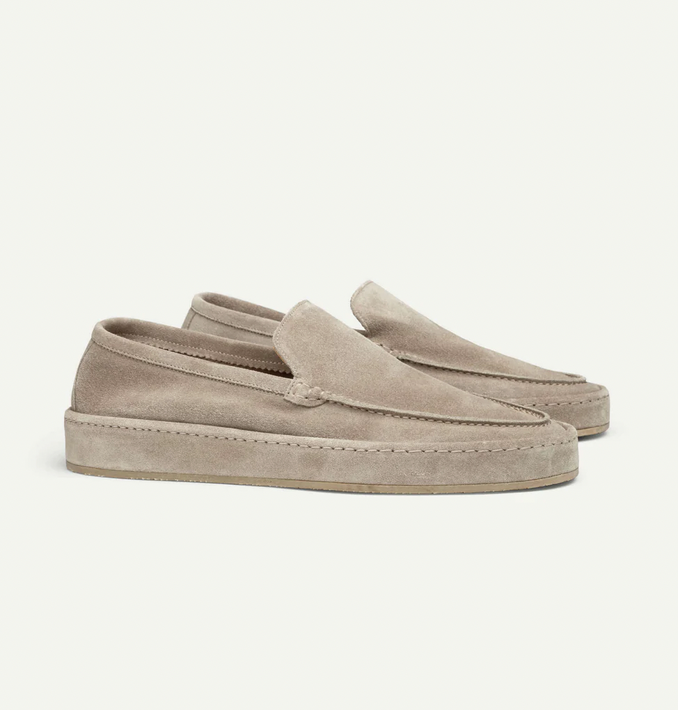 Men's Loafer Suede Slip On Cushioned Insole