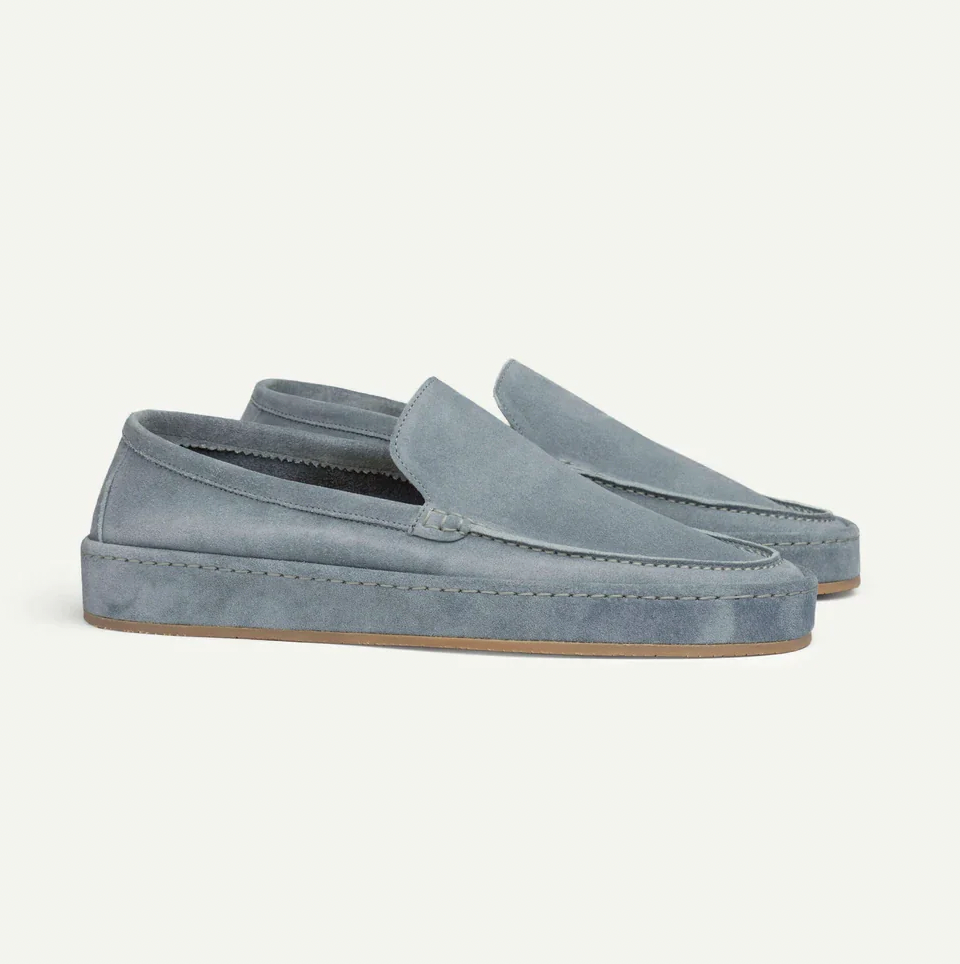 Men's Loafer Suede Slip On Cushioned Insole