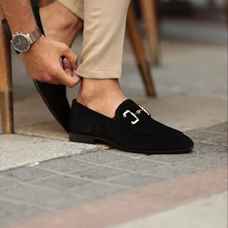 Horsebit Suede Loafers Suede Upper Metal Horsebit Detail Slip On Smart Casual