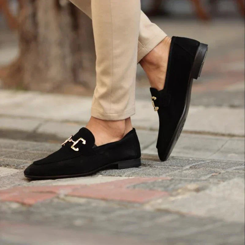 Horsebit Suede Loafers Suede Upper Metal Horsebit Detail Slip On Smart Casual