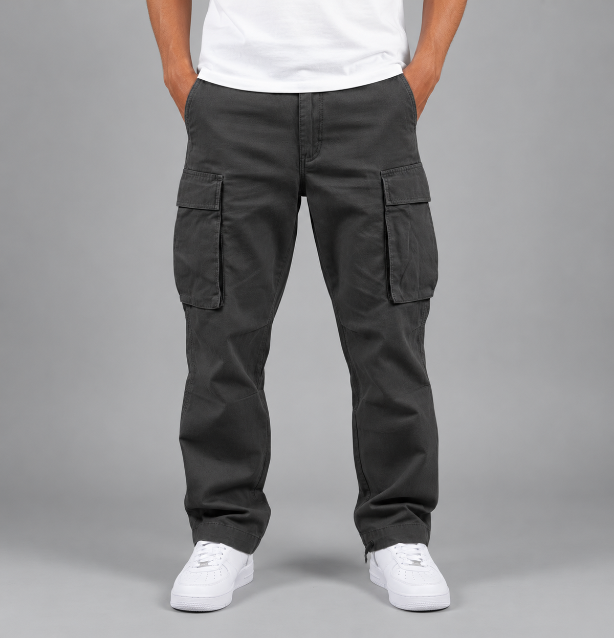 Tobias | Men's Relaxed-Fit Cargo Trousers with Side Pockets