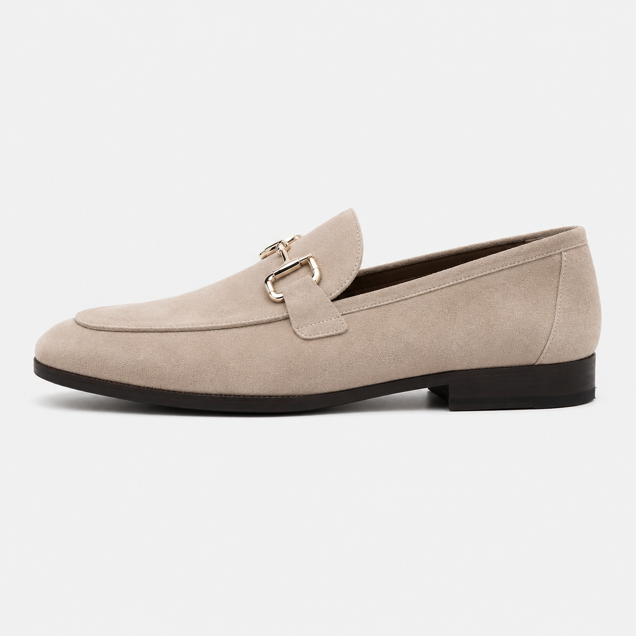 Horsebit Suede Loafers Suede Upper Metal Horsebit Detail Slip On Smart Casual