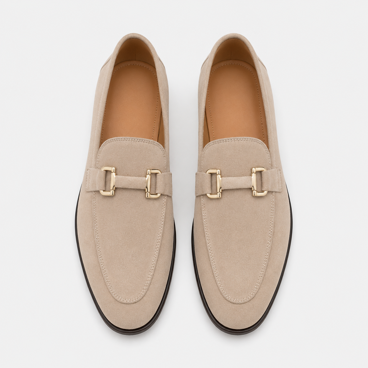 Horsebit Suede Loafers Suede Upper Metal Horsebit Detail Slip On Smart Casual