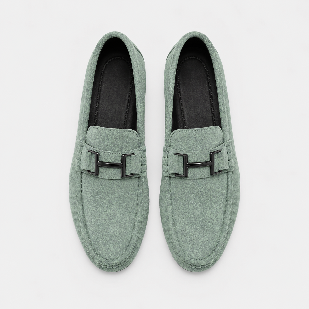 Suede Loafers Suede Upper Slip On Stitched Sole Smart Casual Everyday