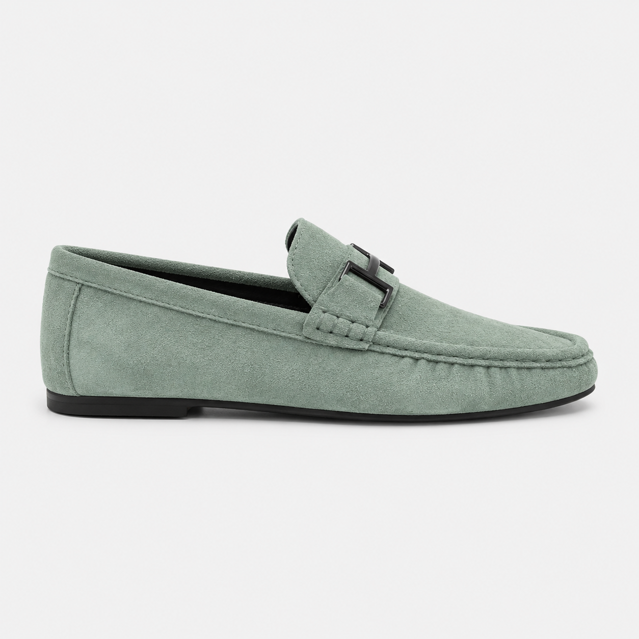 Suede Loafers Suede Upper Slip On Stitched Sole Smart Casual Everyday