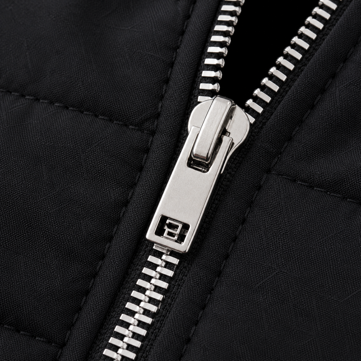 Veste Matelassée à Zip Col Mandarin