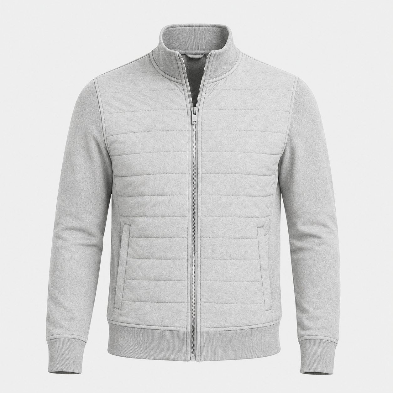Veste Matelassée à Zip Col Mandarin
