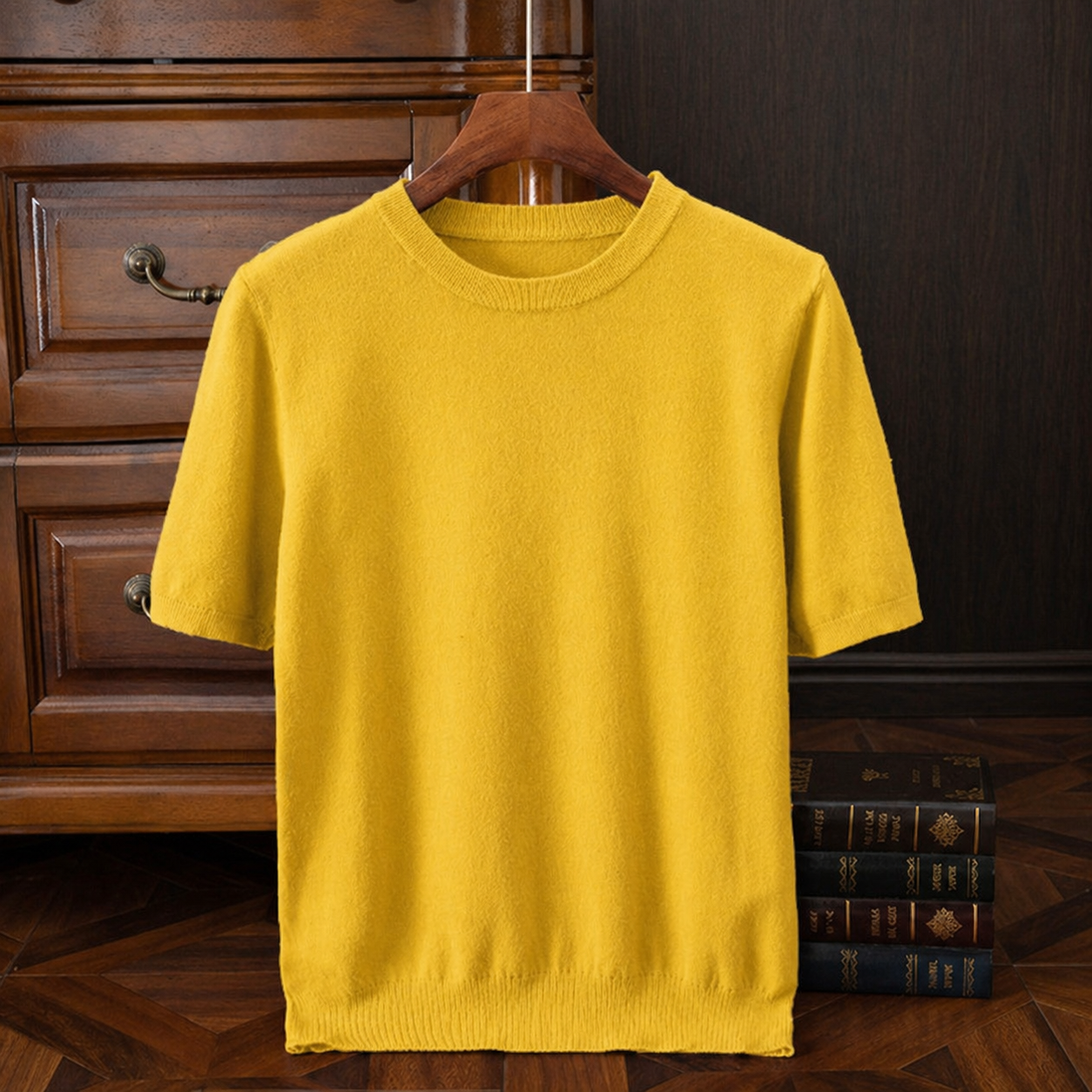 T Shirt Merino Wool Knit Relaxed Fit Breathable