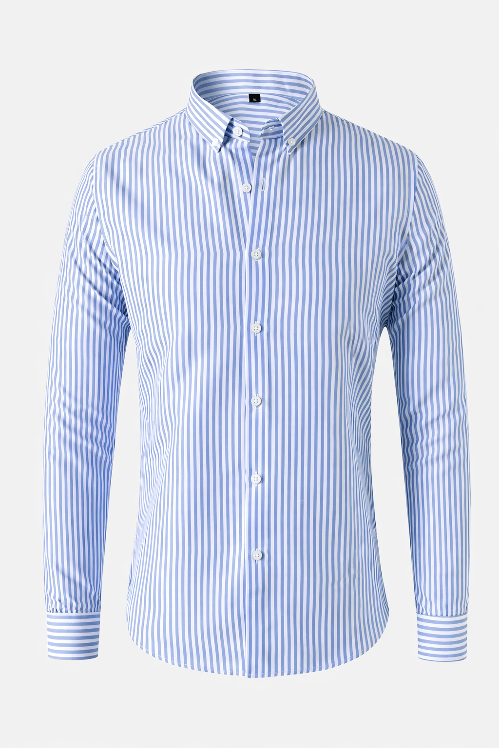 Shirt Striped Slim Fit Button Down Tab Collar