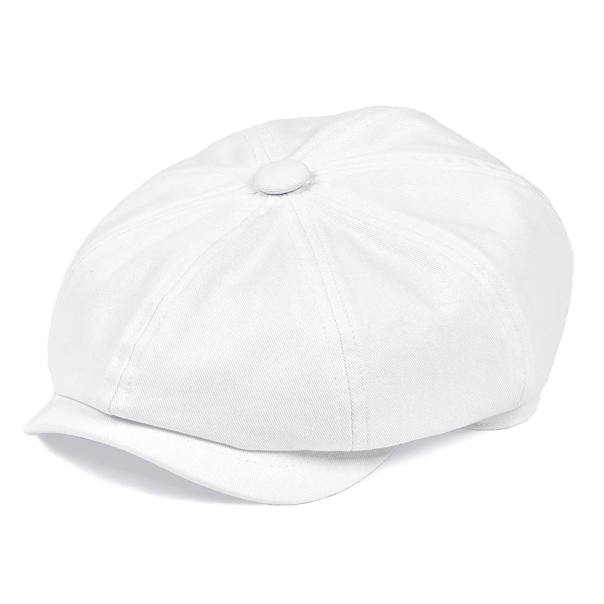 Cap Twill Cotton Newsboy 8 Panel Flat Ivy