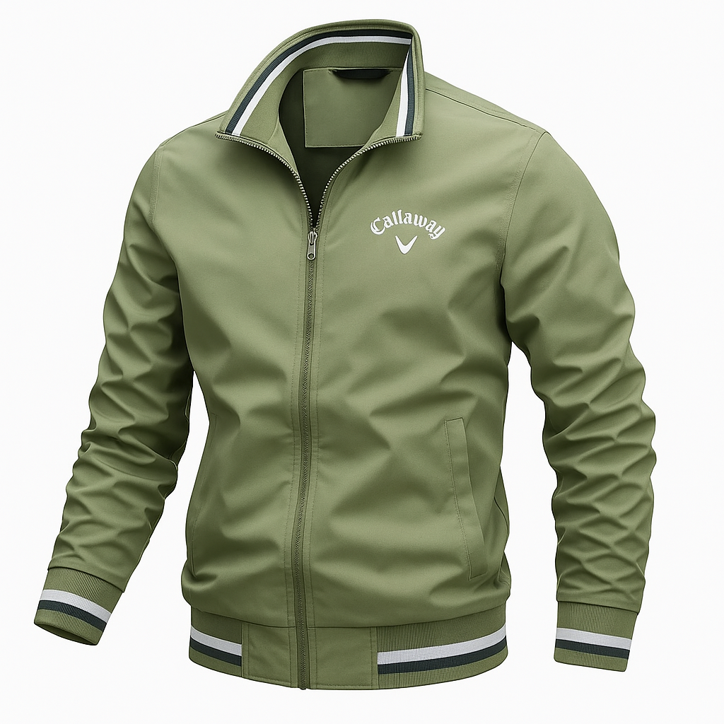 Men's Jacket Stand Collar Full Zip