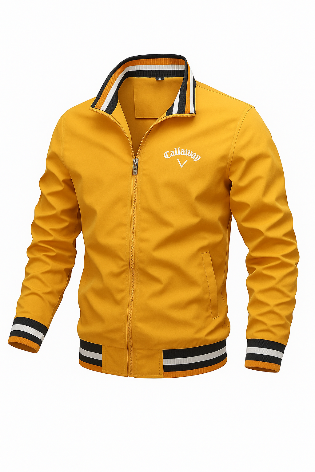Men's Jacket Stand Collar Full Zip