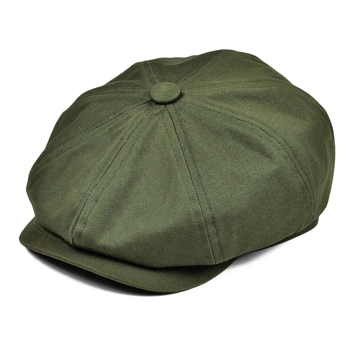 Cap Twill Cotton Newsboy 8 Panel Flat Ivy