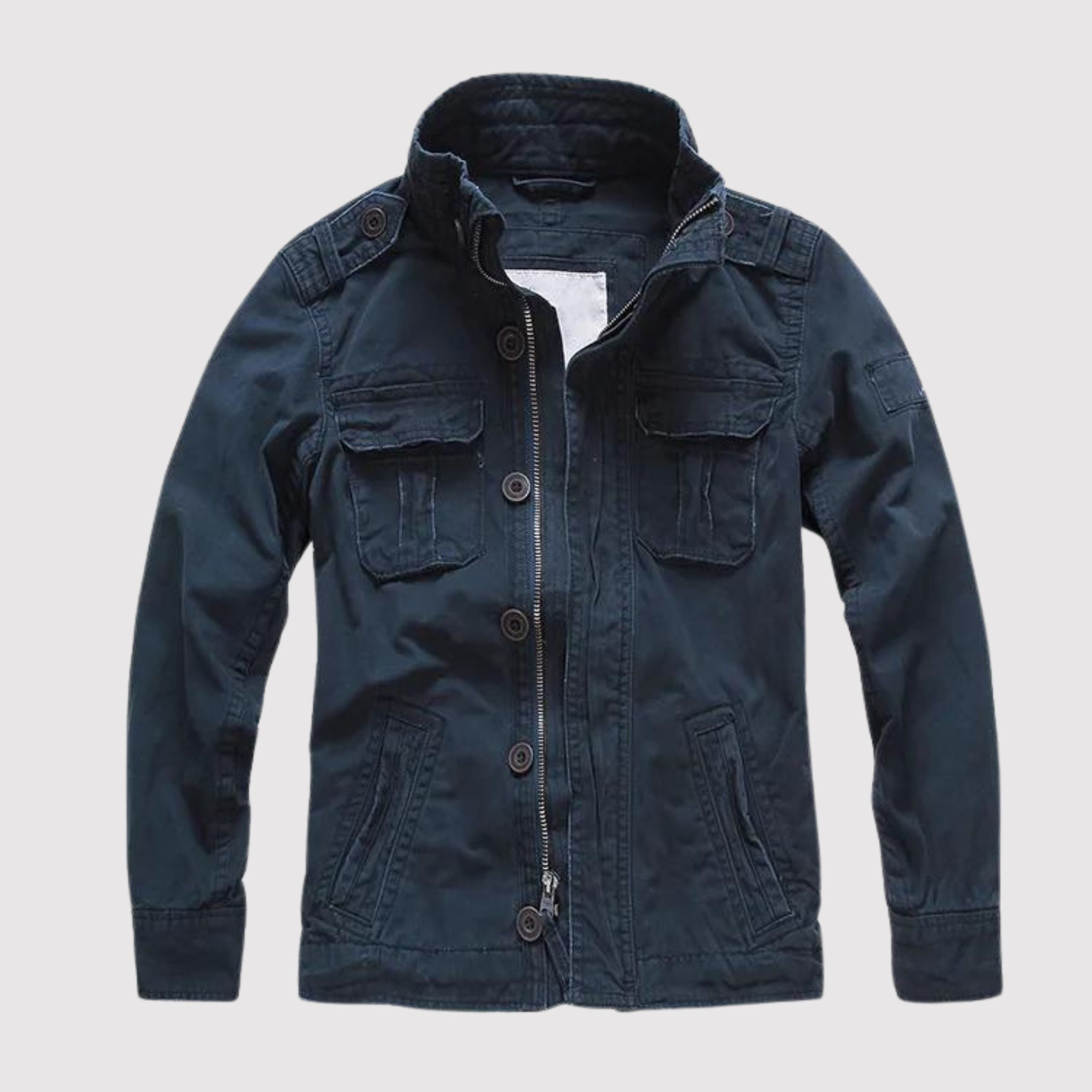 Men's Denim Jacket Utility Retro Regular Fit