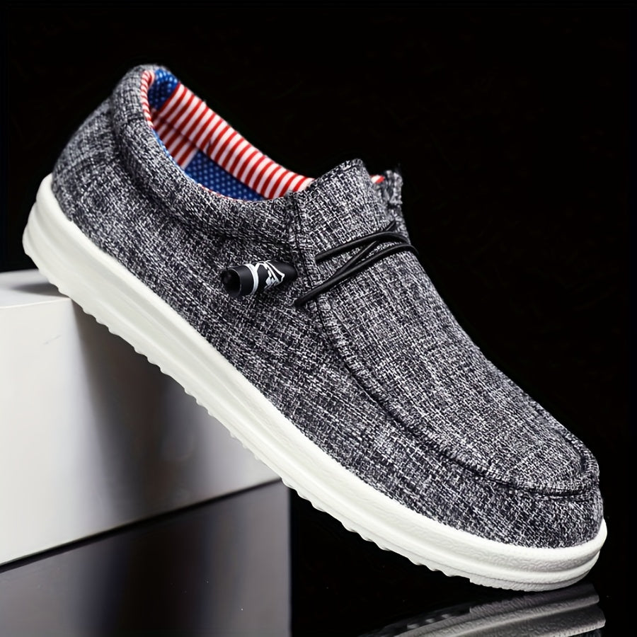 Men's Loafer Canvas Slip On Lightweight Casual