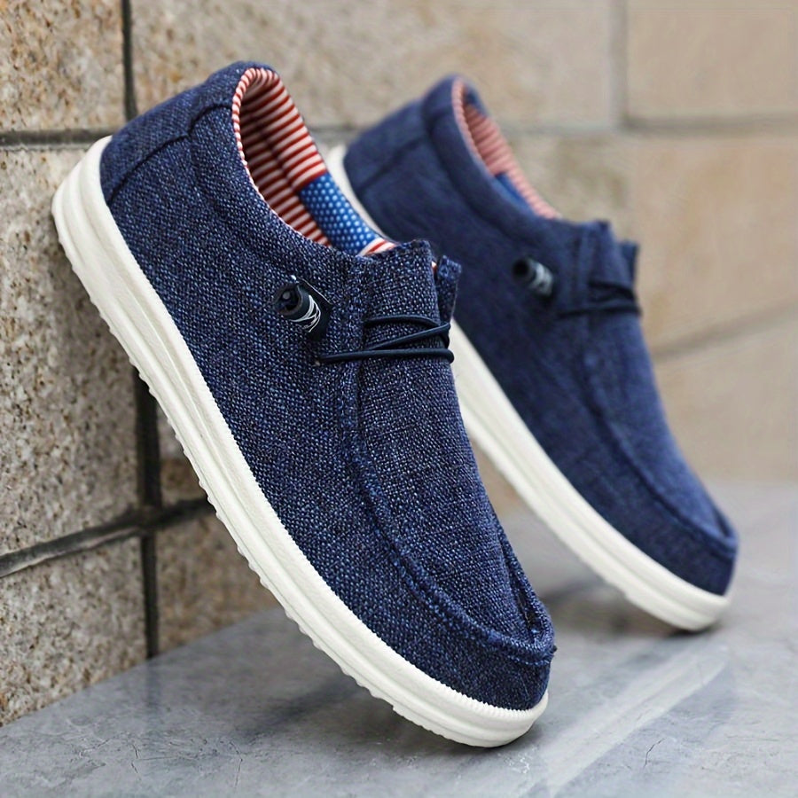 Men's Loafer Canvas Slip On Lightweight Casual