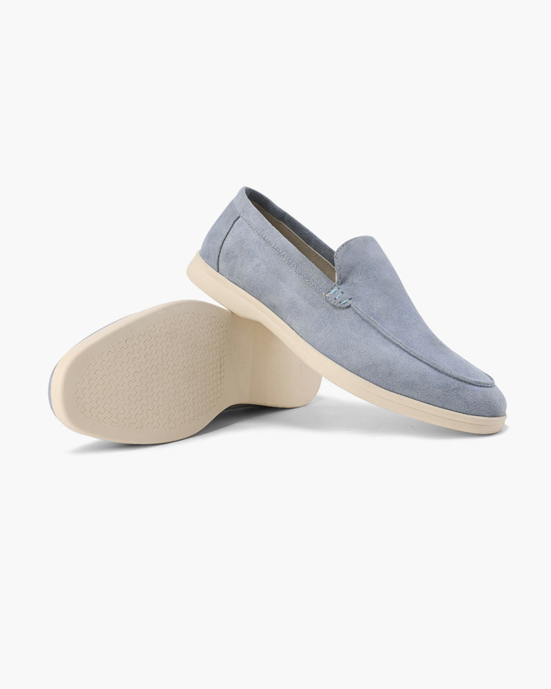 Suede Loafers Men Slip On Casual Summer Shoes