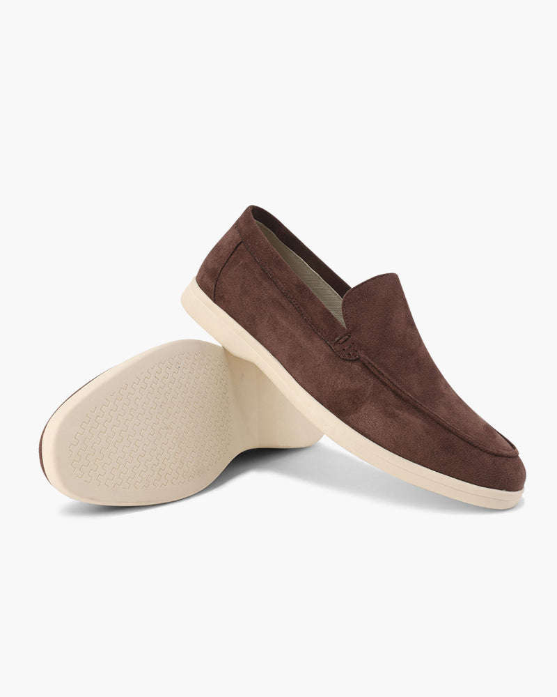 Suede Loafers Men Slip On Casual Summer Shoes