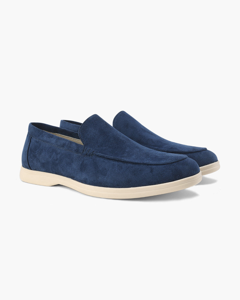 Suede Loafers Men Slip On Casual Summer Shoes