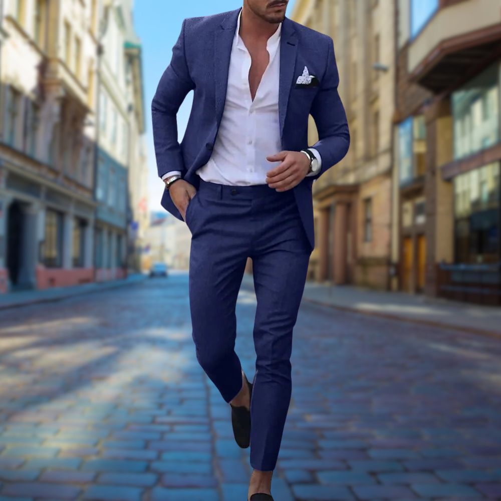 Men's Suit Slim Fit Two Piece Tailored