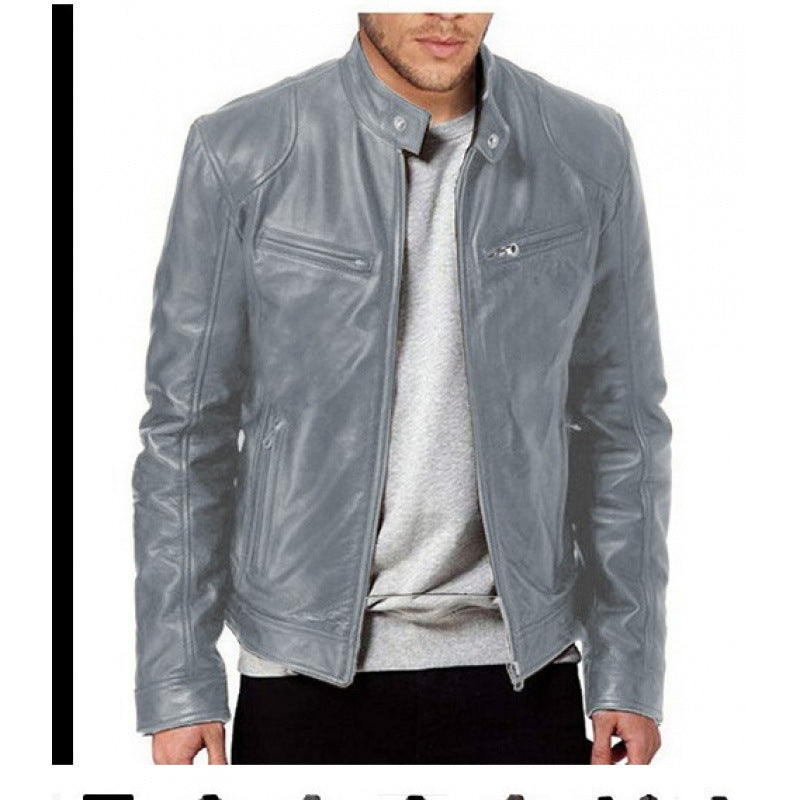 Jacket Leather Rider Structured Fit