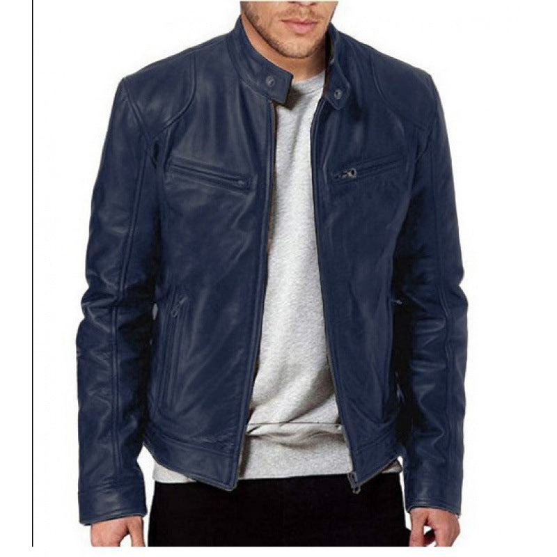 Jacket Leather Rider Structured Fit
