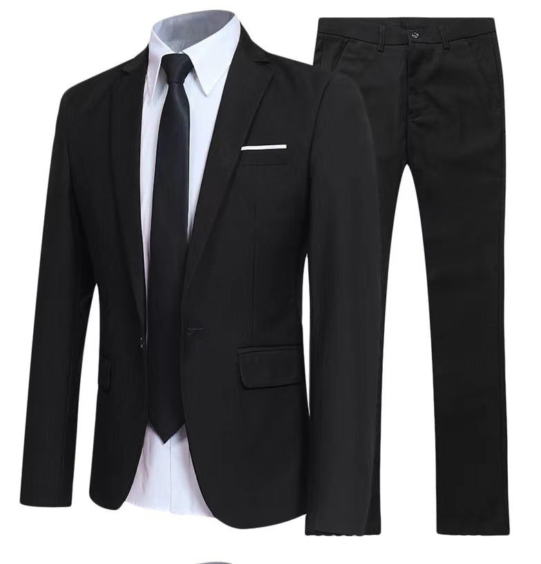 Men's Business Suit Set Notch Lapel Two Piece