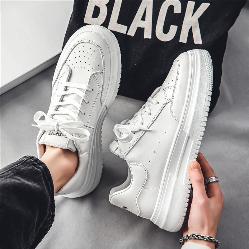 Men's Sneakers Thick Sole Lace Up Casual