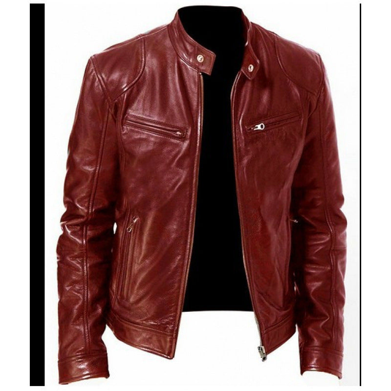Jacket Leather Rider Structured Fit