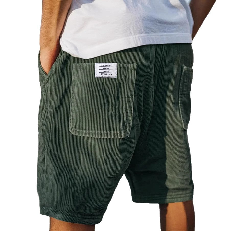 Men's Shorts Textured Tailored Slim Fit