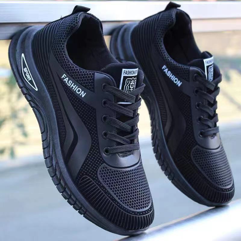 Men's Running Shoes Mesh Lace Up Soft Sole